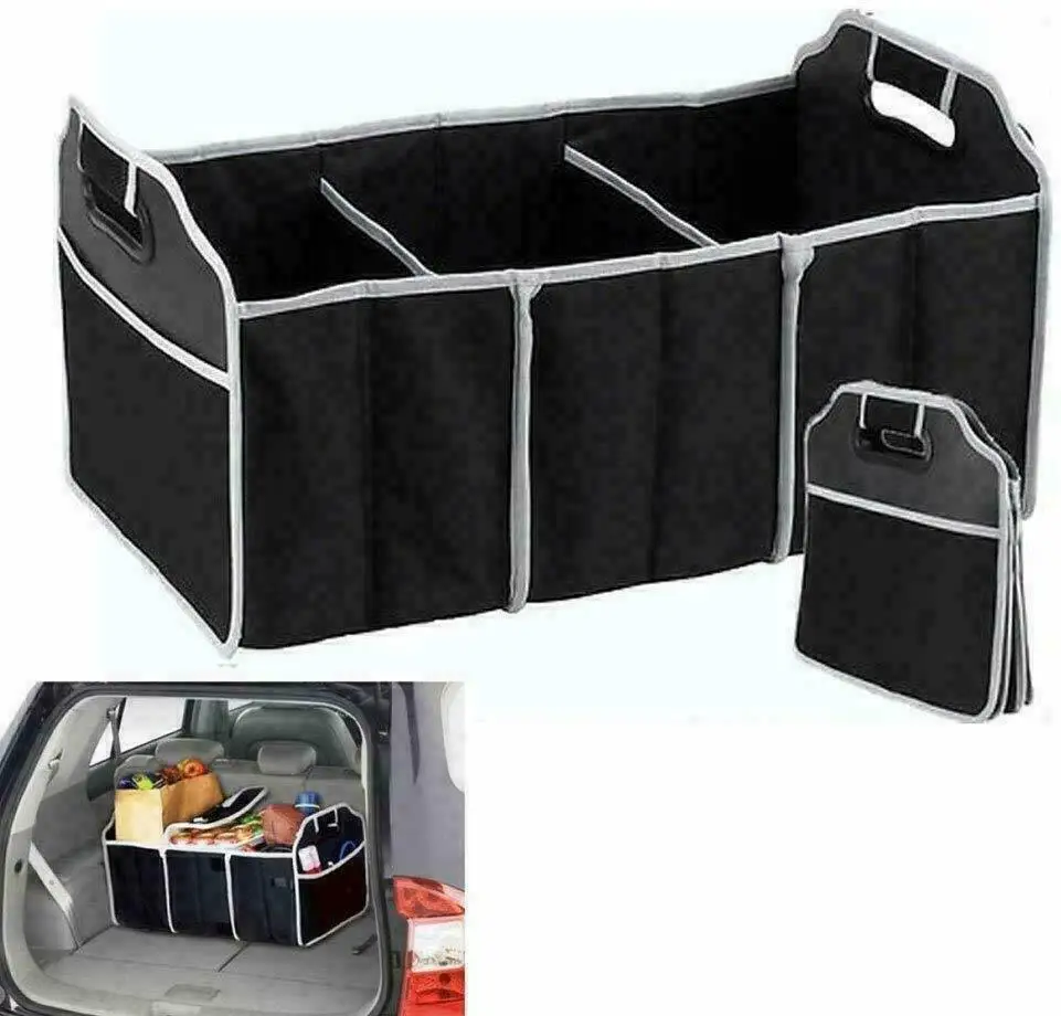 Large Capacity Car Folding Storage Bag Multi-pocket Trunk Organizer Box  Trunk Stowing And Tidying Car Accessories - Storage Boxes & Bins -  AliExpress