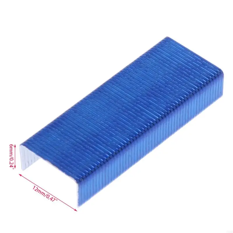 12mm Creative Colorful Metal Staples No.12 24/6 Binding Stapler Office Binding Supplies School Stationary 800Pcs/Box