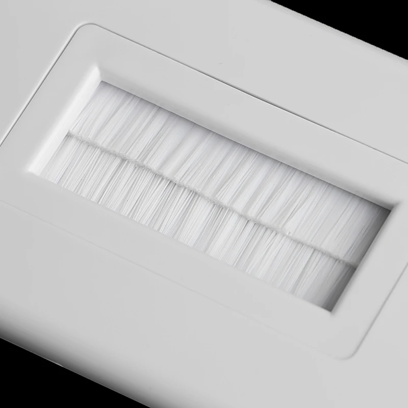 Single Gang Bristles Brush Wall Plate Port Insert Cover Outlet Mount Panel 1 access panel
