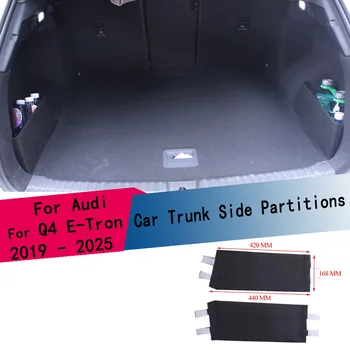 Set di 2 Organizzatori Laterali per Bagagliaio Auto, Divisori per Audi Q4 e-tron ETRON F4 2022 2023 2024 2025, Accessori Auto