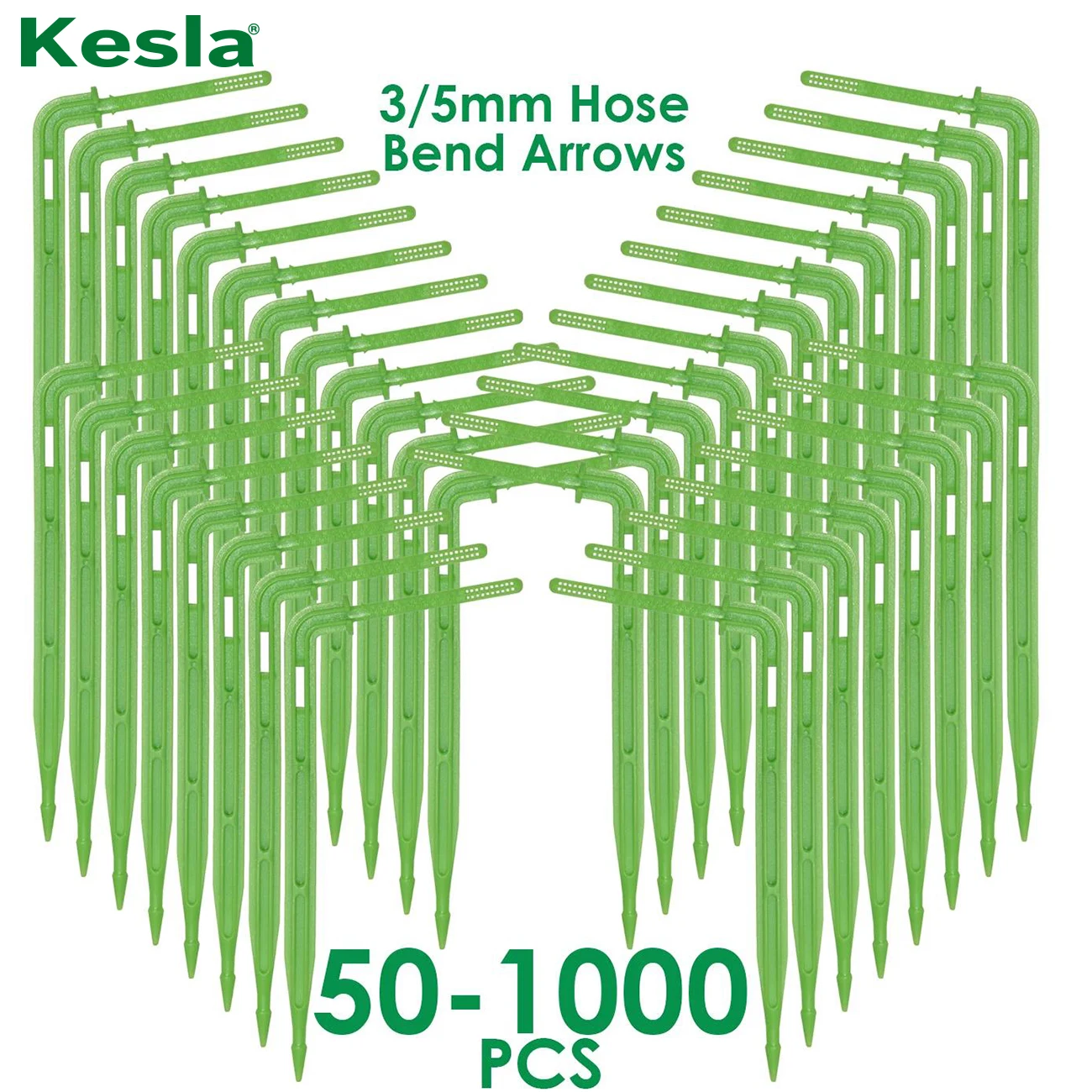 KESLA501000PCS18GreenDrippers35mmBendingArrowEmittersGarden