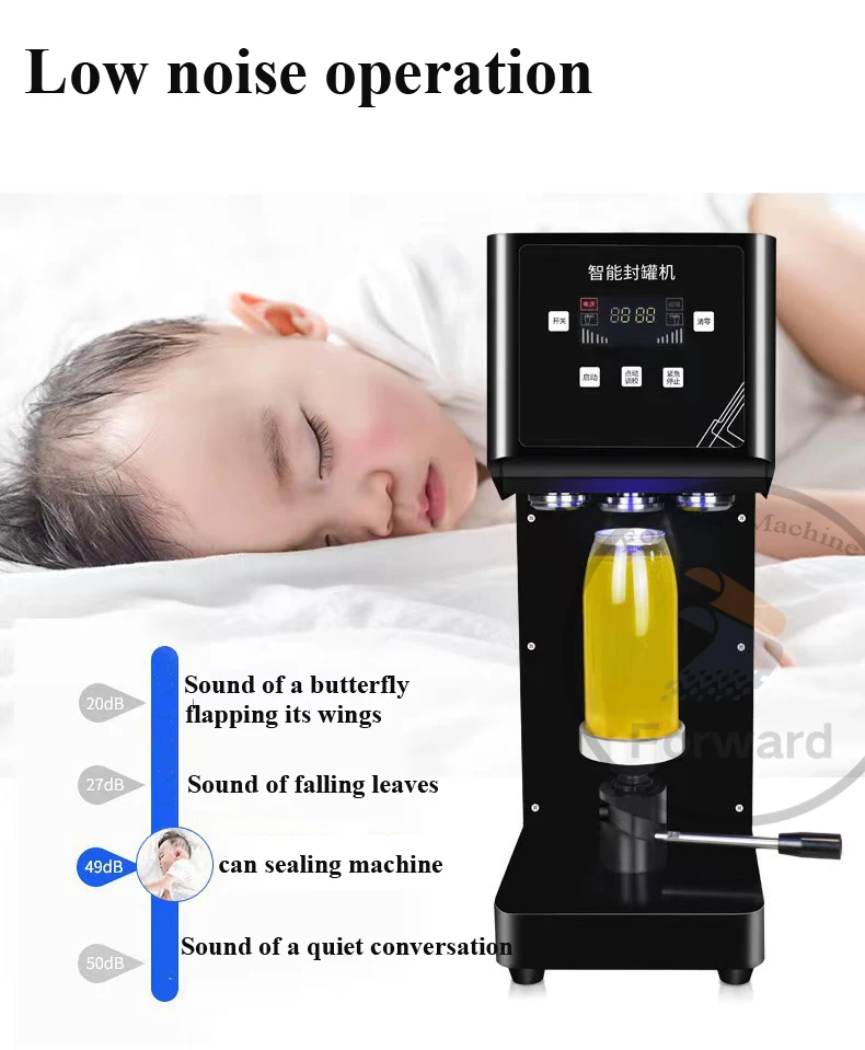 Description Picture 5 of itemCommercial Can Sealing Machine 55mm Caliber Beverage Bottle PET/Aluminum Bottle 330/500/650ml Cans Sealer
