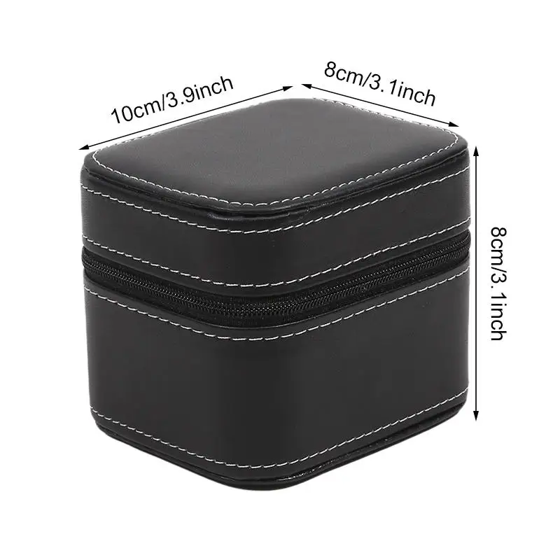 Travel Watch Case ⌚ Single Watch Case – Leather Watch Travel Case with Removable Cushio... - SKU TWC01106 - UGI Packaging