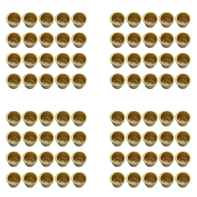 80 Db Fém Gyertya Betét A Kúpos Gyertyákhoz Dekoratív Gyertyatartó Barkácsos Szett Fa Gyertyák Asztalához