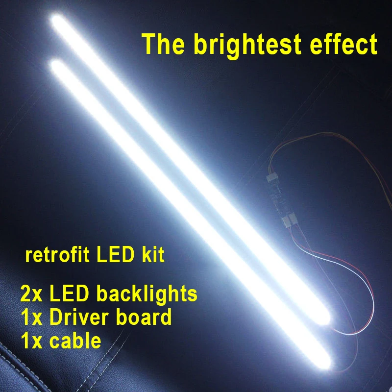 Led Backlight Strip Kit com Brilho Ajustável Retroiluminação Led Atualização 24in Wide Lcd Painel Ccfl Pcs 540 mm - Imagem 2
