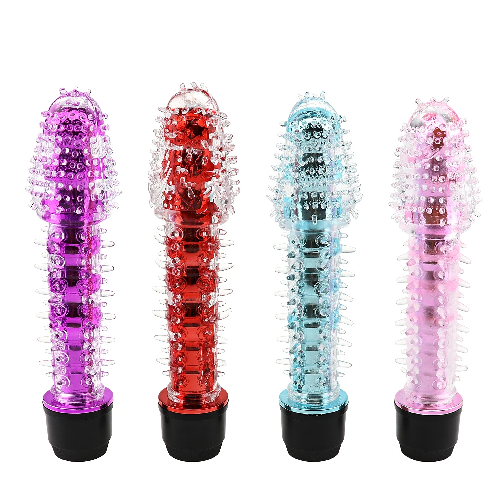 Dragon Beard Stick Crystal Sting Fluorescent Stick Single Shock AV Stick Vibration Stick Women\'s Masturbation Device 1