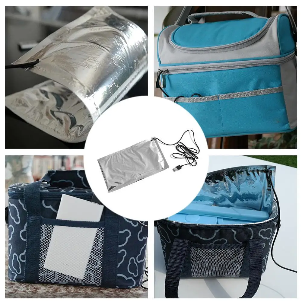 Thermal Food Heater Pad USB Thermostat Heat Preservation Plate for Lunch Bag