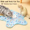 Automatic Wireless Smart Cat Toy 360° Rotation Smart Sensor Hide and Seek Cat Toy Artificial Feathers Cat Toy Pet Supplies ﻿
