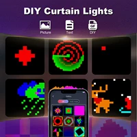 Led Smart Curtain Lights New year's garland App RGB Fairy Lights DIY Music Change Display for Window Christmas Room Decoration - Image 5