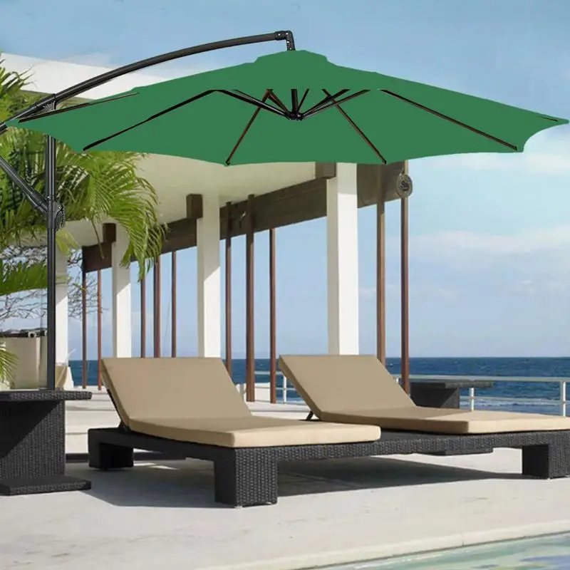 8 Bones Umbrella Replacement Canopy Waterproof 2m Parasol Umbrella Surface UV Protection Detachable for Outdoor Beach Garden