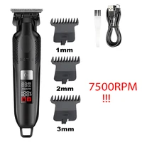 Kemei 2284 Zero Gapped Cordless Hair Trimmer Barber Professional Mens Hair Clippers Finish Haircut Machine Rechargeable Grooming 1