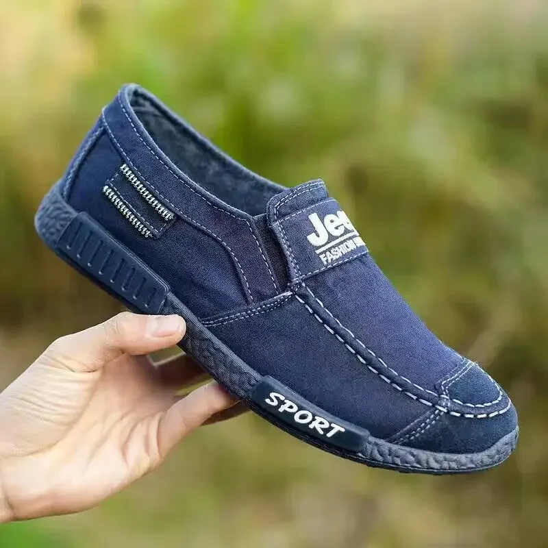 Fashion Men Canvas Shoes Hard Wearing Mens Casual Shoes Comfortable Men's Flats Breathable Casual Sneaker Male Erkek Ayakkabı 4