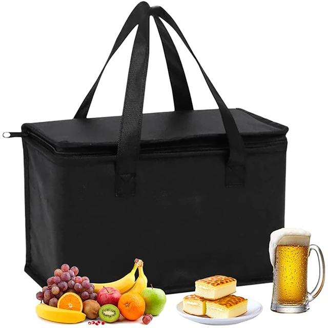 30L Sac Isotherme Sac de Repas pour Sac-Glacière,Sac Isotherme Portable  pour Déjeuner Plage Pique-Nique Camping BBQ, Gris : : Jardin