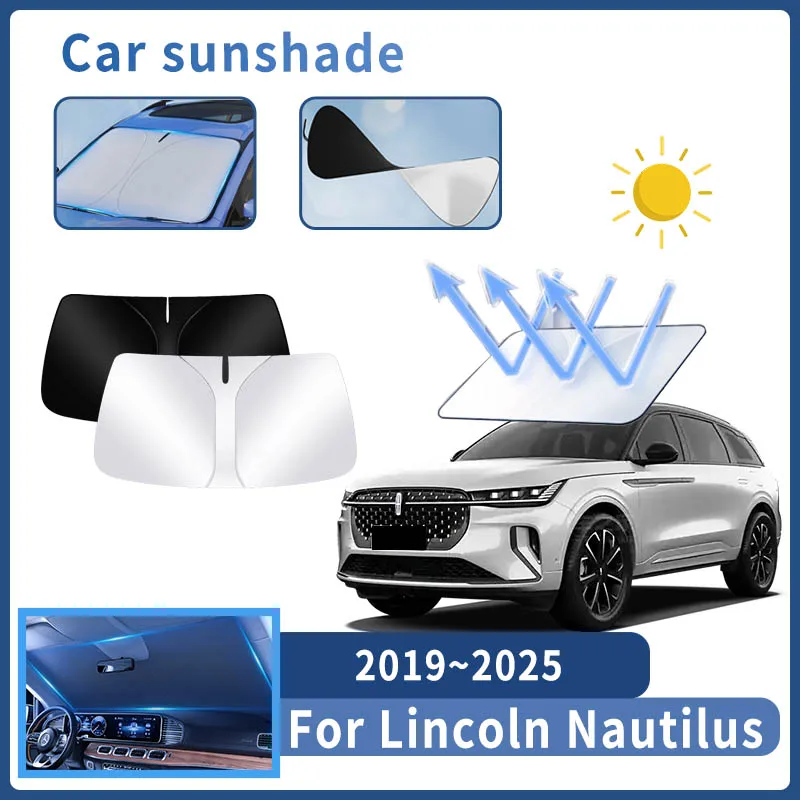Auto Parts For Lincoln Nautilus ~ Sunshade Windshield Sun Protection Heat Cover Summer Car Interior Accessories Tools