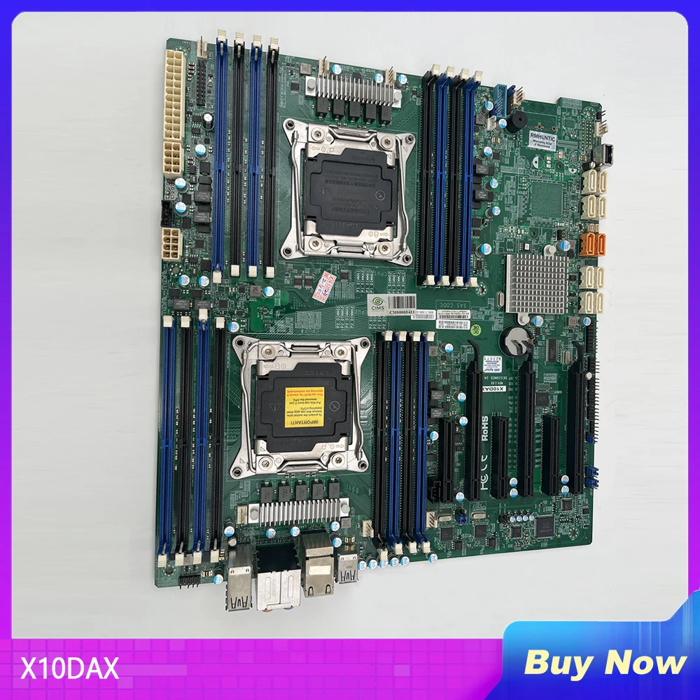 

For Supermicro Dual-Way Workstation Motherboard 10XSATA 3 LGA 2011 C612 E-ATX DDR4-2400MHz X10DAX