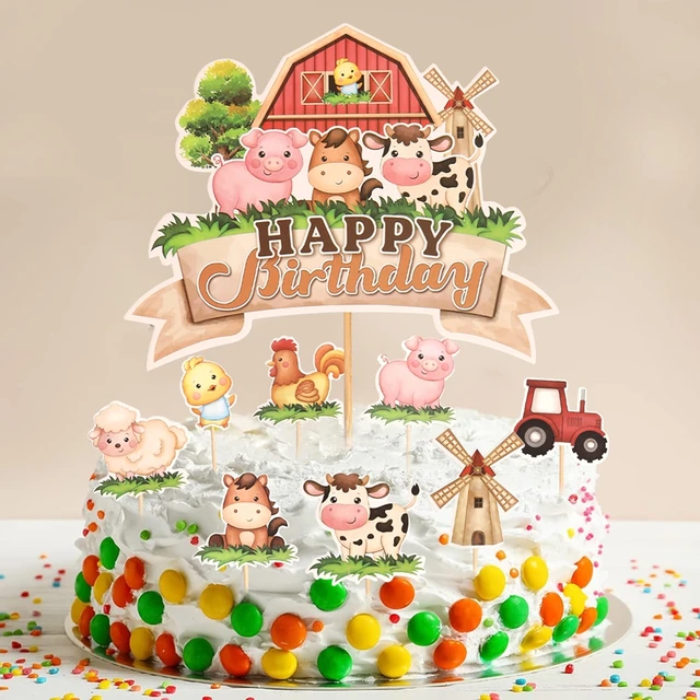 LXASIY 5 Adornos Para Tartas De Animales De Safari En La Selva Con Elefante, Jirafa, León, Mono, Tierno, Decoración De Pasteles Para Fiestas Temáticas De Selva, Baby Showers, Fiestas De Cumpleaños