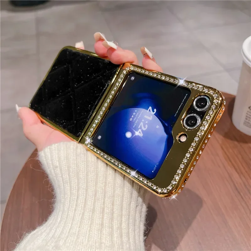 Electroplated Vintage Velvet Anti-Drop PU Leather Protective Cover