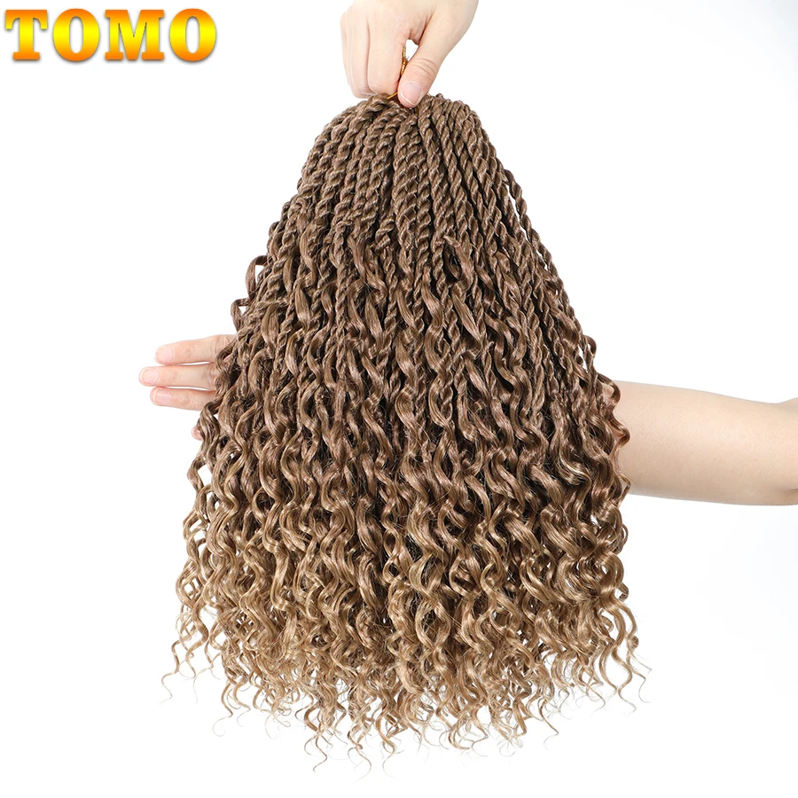 Tomo Boho Crochet Hair 14 Pollici 20 Fili Piccolo Senegalese Twist Crochet Trecce Treccia Sintetica Estensioni Dei Capelli Per Le Donne