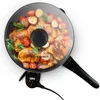 Heavy Duty 10.5-inch Fry Pan,Easy-Pour Spout,Dishwasher Safe, Rapid Heat Up,Non-stick Electric Skillet Tempered Glass Vented Lid 1