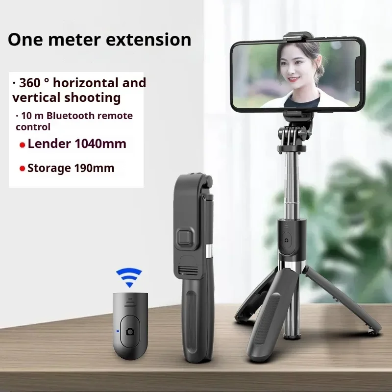Bluetooth Selfie Stick Tripod Universal Design for Photography Video Live Streaming Multifunction Compatible with Smartphones