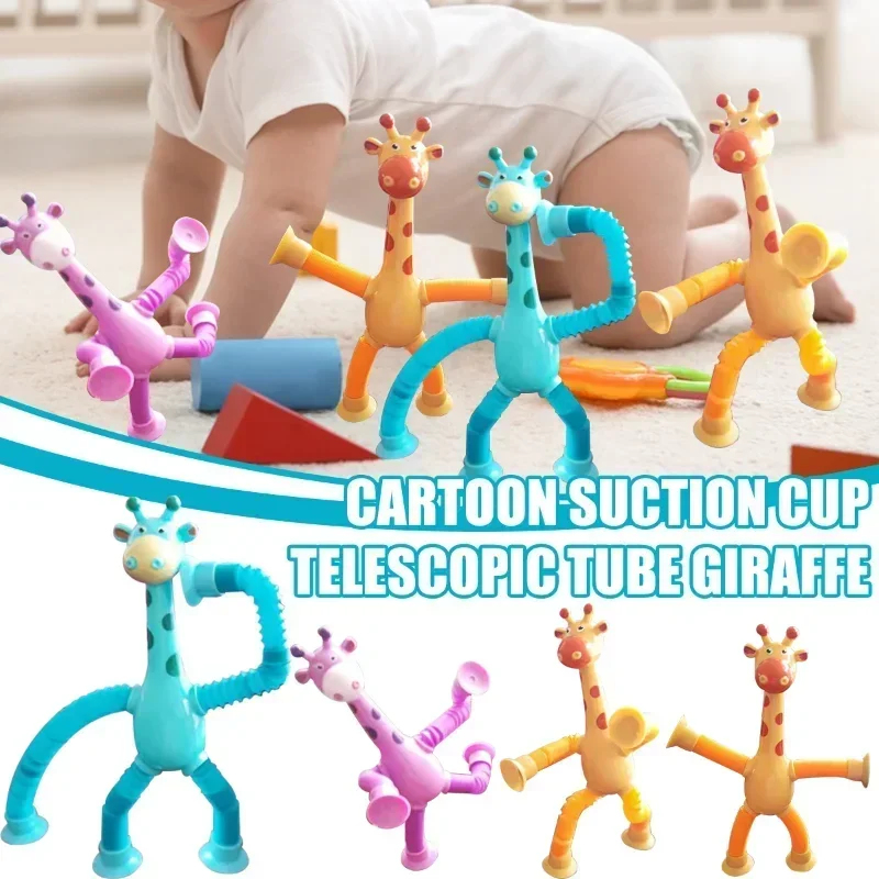Sensory Fidget Toy Giraffe Pop Tubes for Kid Adult Party