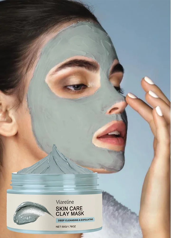 Mud Face Mask Deep Cleaning Moisturizing Shrinks Pores Acne Treatment Mask Removes Blackheads Control Clay Facial Skin Care