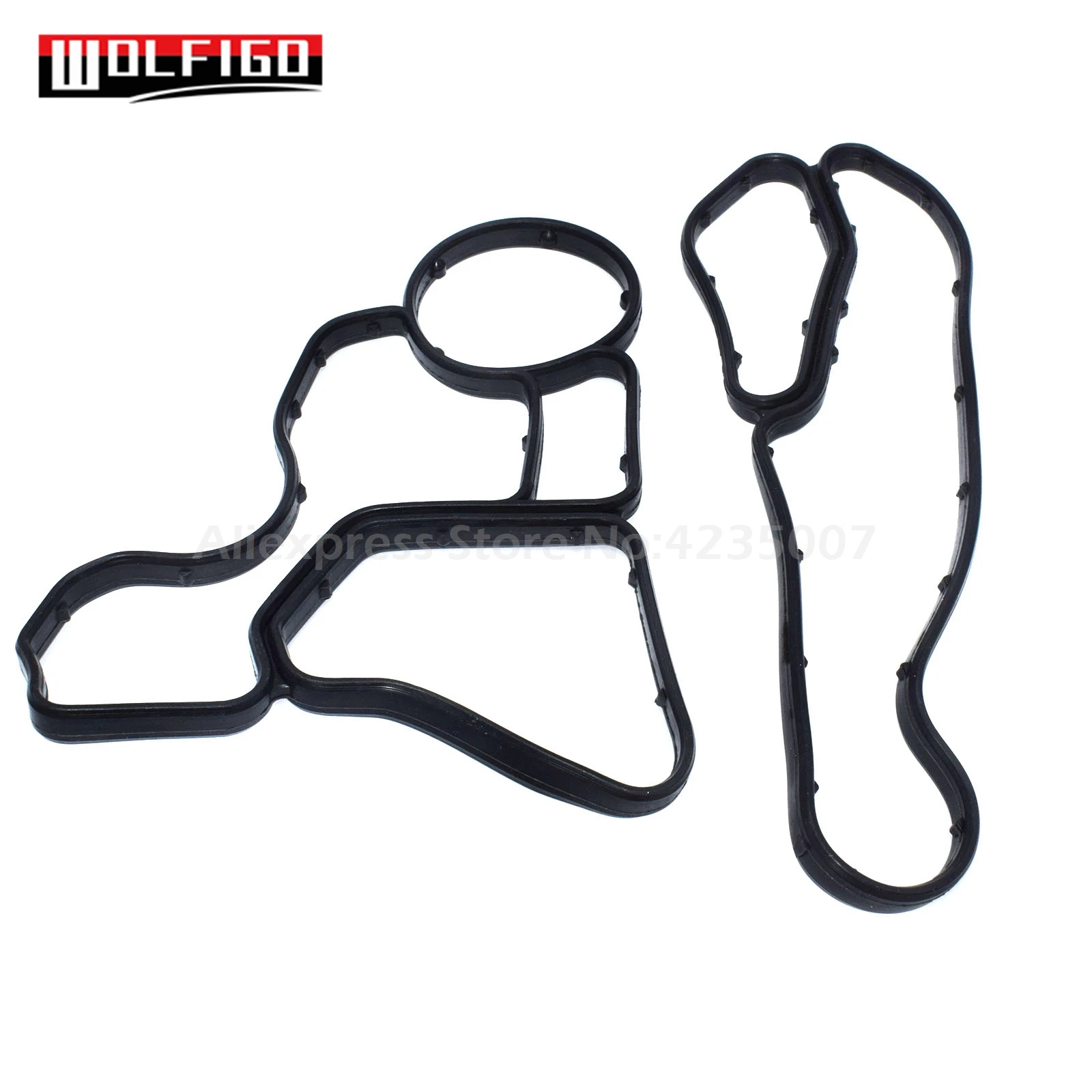 5 Sets Oil Filter Housing Gasket Cooler Seal Rubber Set 11428637820 11428637821 For BMW E60 E61 E81 E90 E91 525i 11427525335
