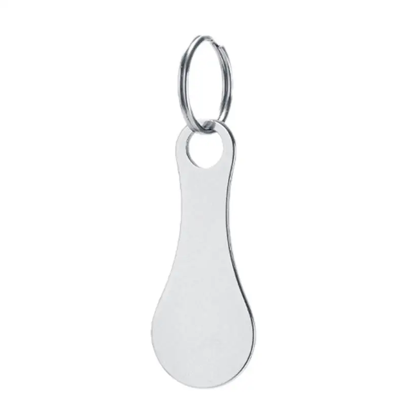 Stainless Steel Shopping Trolley Keychain Accessory