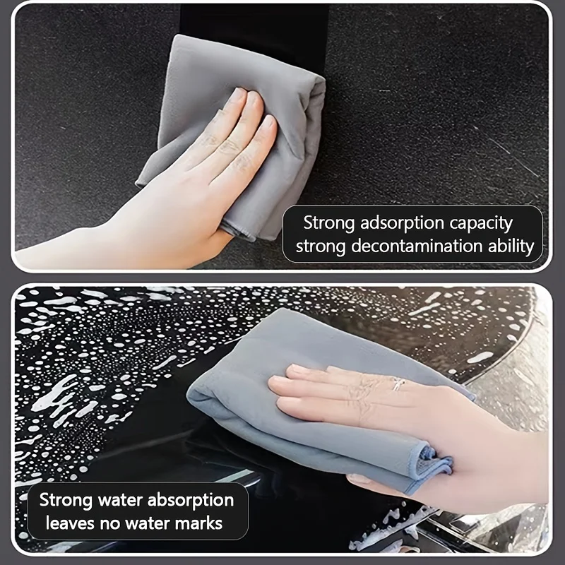 Cleaning Cloth Glass Cleaning Towel 1pcs Suede Double-sided Absorbent Traceless Reusable for Windows Cars Kitchen Mirrors