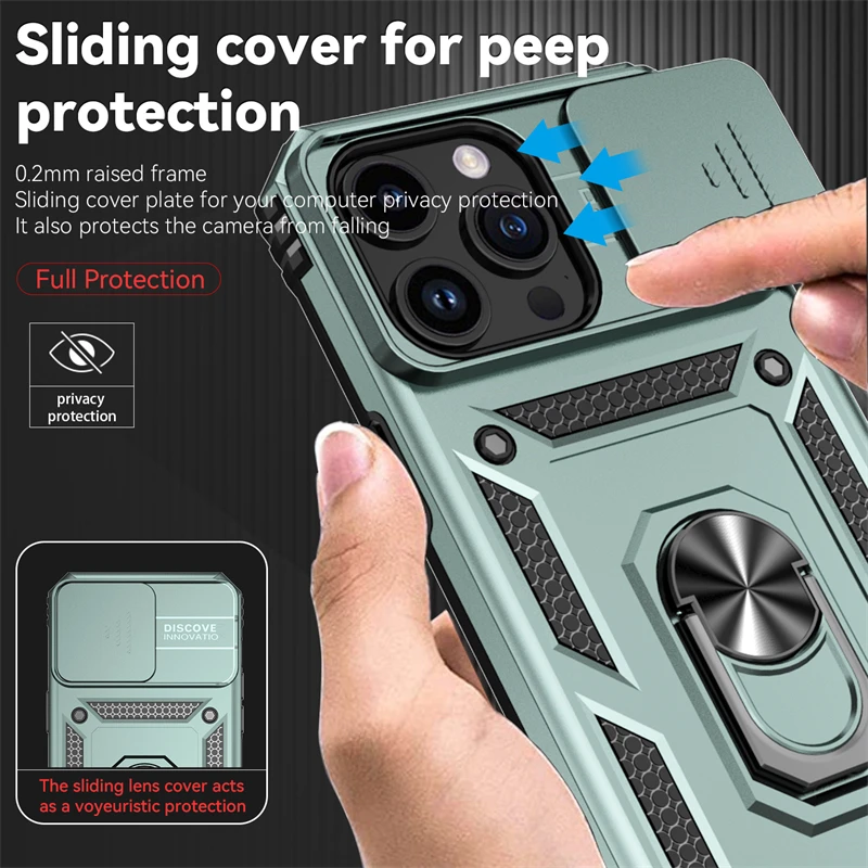 SORAKA Cover per iPhone XS MAX con Supporto dell'anello, Custodia Trasparente Compatibile con Supporto Auto Smartphone Magnetico,Hard PC + TPU Morbido Cover