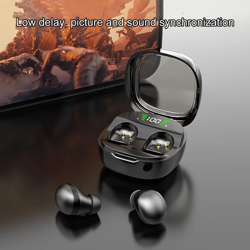 Mini Invisible Earphones Bluetooth 5.3 Headphones HiFi