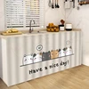 Japanese Style Cabinet Curtain Kitchen Curtains Cover Self-adhesive Half-Curtain for Cupboard Wardrobe Home Dust Cloth 주방커튼 3