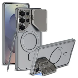 Ultra - Thin Metallic Leather Phone Case with Skin - Friendly Camera Protection - Galaxy S25 Ultra (Grey)