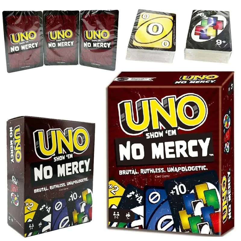 Одна застежка! Настольная Игра UNO Card Game uno No милосердия Супер Марио Рождественская настольная игра для конфет подарок на день рождения игрушка