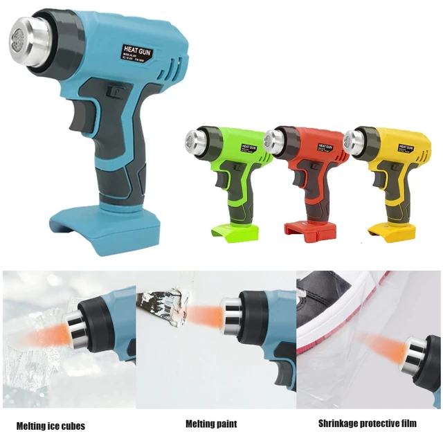 Handheld Hot Air Heating Gun For Makita/Dewalt/Milwaukee/Blacker&Decker 18V  20V Li-ion Battery Power Cordless Industrial Tools - AliExpress