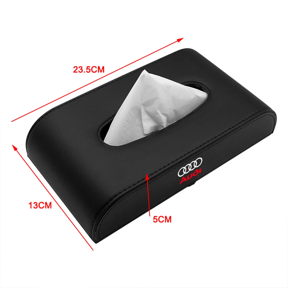 새로운 3D 가죽 티슈 박스 서랍형 데스크탑 주방 냅킨 보관함 (아우디 S라인 A1 A3 A4 A5 A6 A7 A8 Q2 Q3 Q5 Q7 Q8 용)