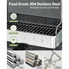 Stainless Steel Dish Drying Rack, Extra Large Dish Racks for Kitchen Counter, 2 Tier Dish Drainer and Drainboard Set 3