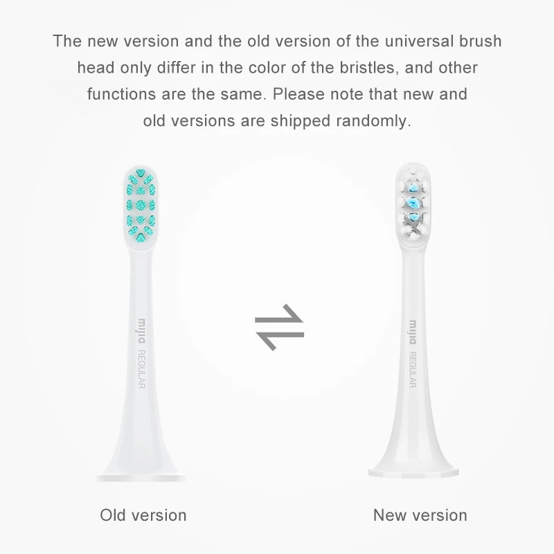 100% Xiaomi Mijia Electric Toothbrush Head 1 PCS&3PCS for T300&T500 Smart Acoustic Clean Toothbrush Heads 3D Brush Head Combines