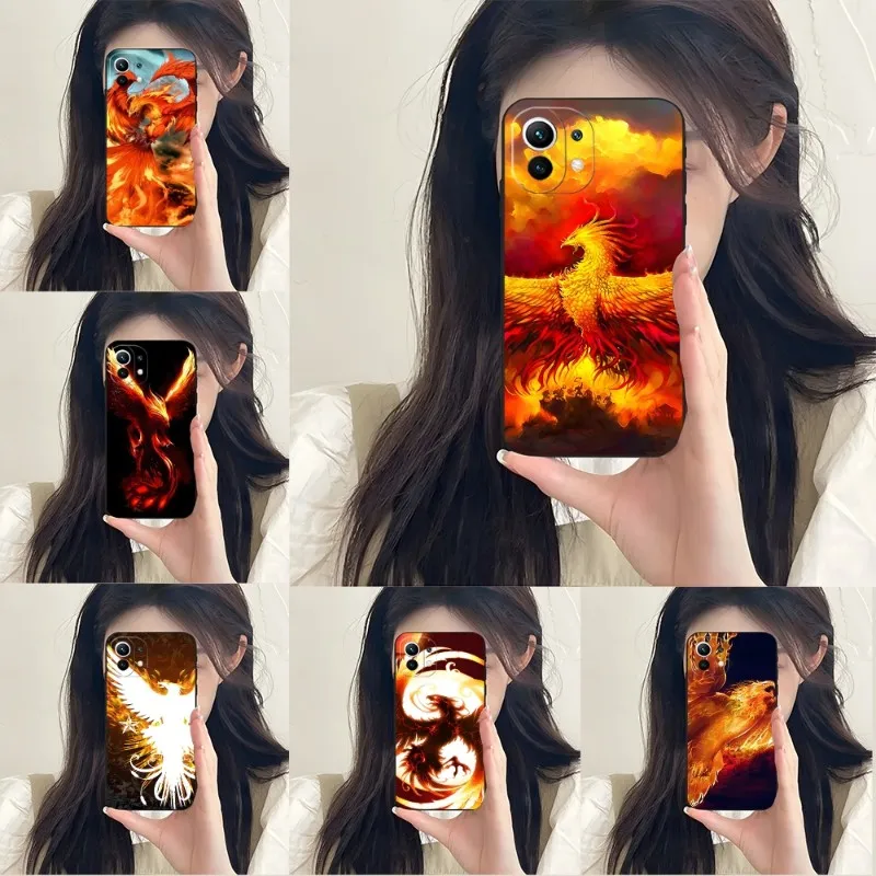 La Custodia Per Telefono Rising Fire Phoenix Bird Per Xiaomi 11T 13 11 11I 12 12Pro 10T 10Tpro 10S 10Pro Pro Lite Ulltra Mix4 Civi Funda