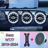 For Mercedes Benz A200 A180 W177 2019-2024 Magnetic Phone Holder 15W Wireless Charging Phone Stand MagSafe Phone Support Custom