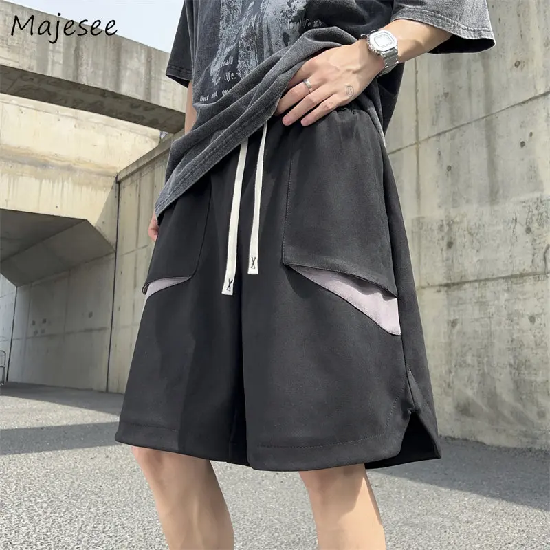 

Basketball Shorts Men Casual American Retro Summer Loose Sporty Chic All-match Streetwear Knee-length Fashion Students Trousers