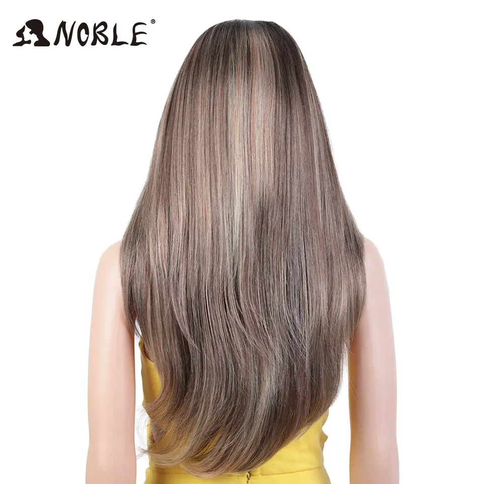 Lace Front Wig Lace Wigs Womens Synthetic Wigs Synthetic Wigs Noble Synthetic Lace Front Wig 26"Long Straight Lace Wig Cosplay Part Blonde Wigs For Women Synthetic