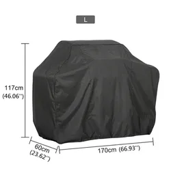 Heavy Duty Waterproof Outdoor BBQ Grill Cover (170x61x117)