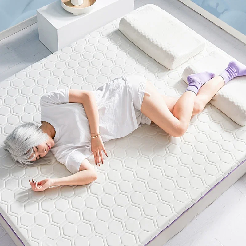 Household Thickened Foldable Natural Latex Mattress for Double Single Bed King Size Mat In Dormitory Hotels Bedroom Furniture latex mattress