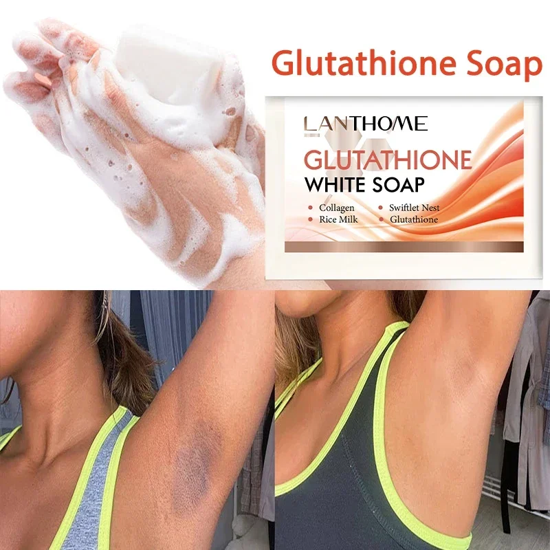 Glutathione Remove Dead Skin Lightening Brightening Face Underarm Leg Premium Hand Soap Blackout Soap