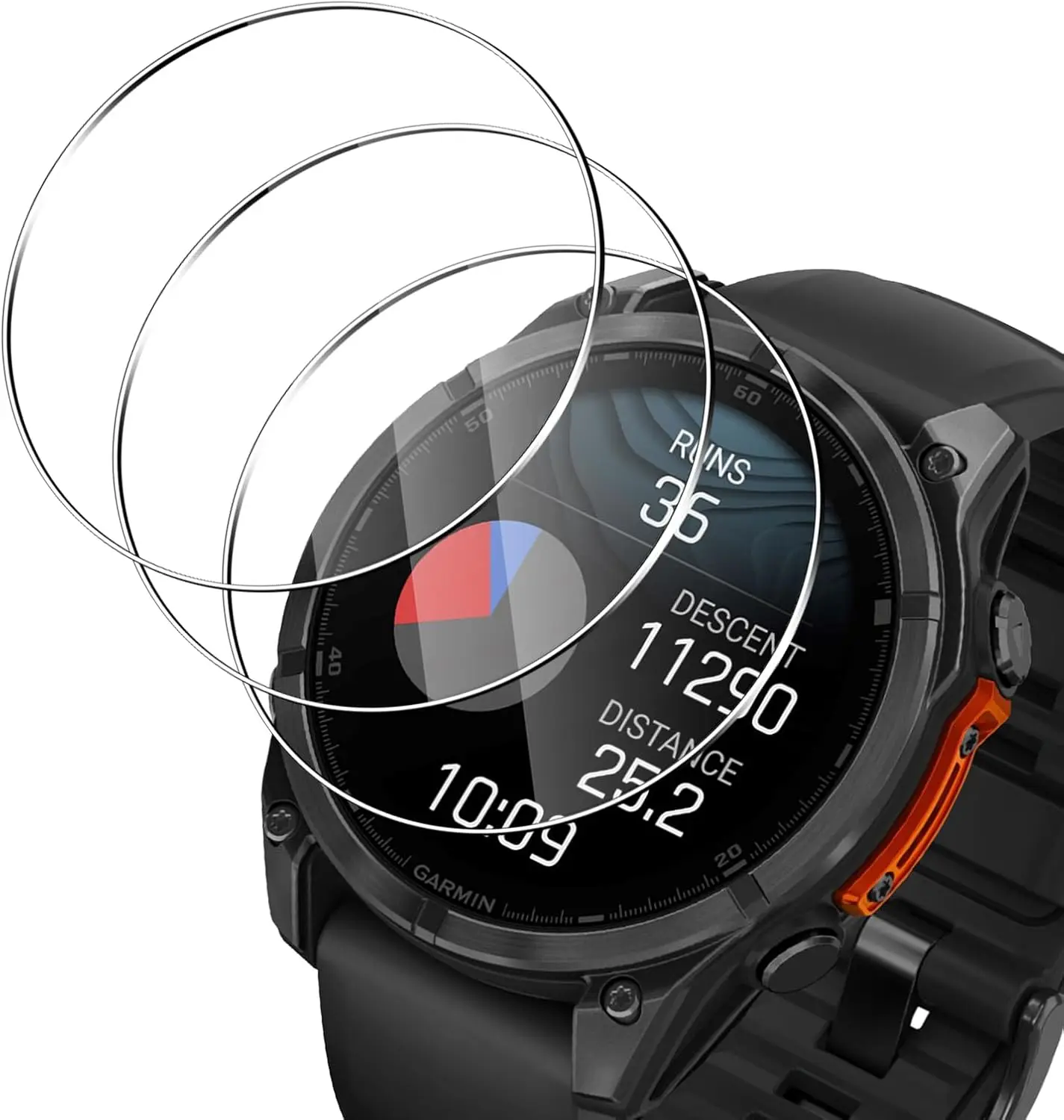 3PCS Screen Protector tempered glass Film For Garmin Fenix 8 51 43 47 MM Anti-fall Tempered Film Accessories Smart Watch apple watch screen protector,watch screen protector case,watch accessories,watch screen protector