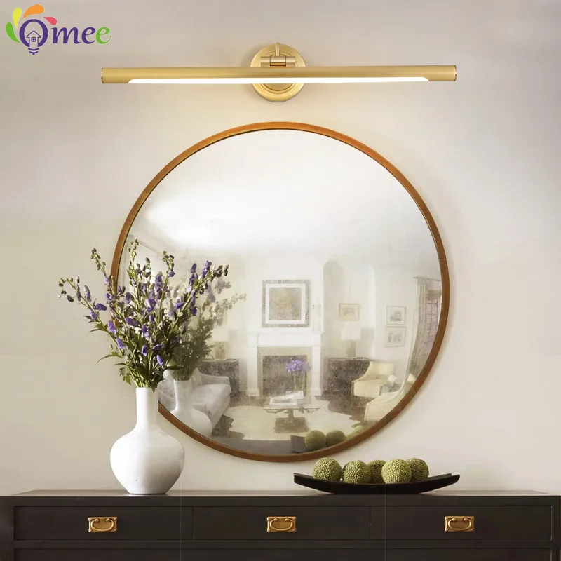 American Led Bathroom Wall Lamp Mirror Lamp Black Bronze Vanity lamps For Home Modern Indoor Wall Sconces Lighting Fixture Makeu