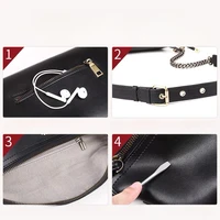 Women’s Waist Pack Genuine Cowhide Leather Large Capacity Simple All-match Crossbody Chest Bag 2