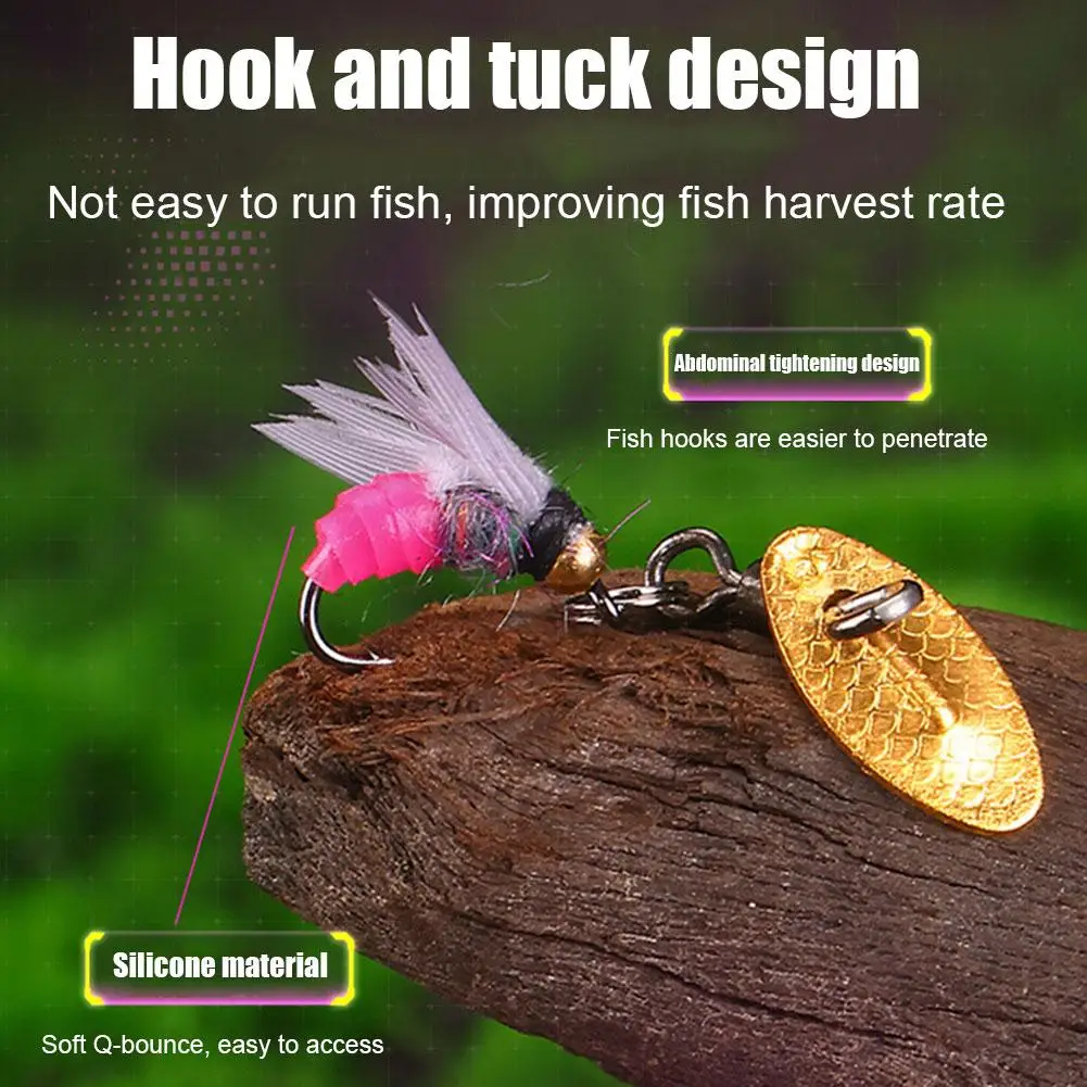 

Hot Sale Brass Bead Head Fast Sinking Nymph Scud Fly Insect Trout Bug Flies Artificial Fishing Worm Bait Fishing Lure T3D3