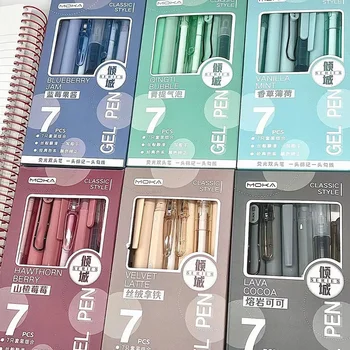7-Piece Transparent Gel Pen Set 1